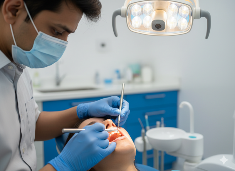 BEST DENTAL CLINIC IN HADAPSAR performing professional gum disease treatment