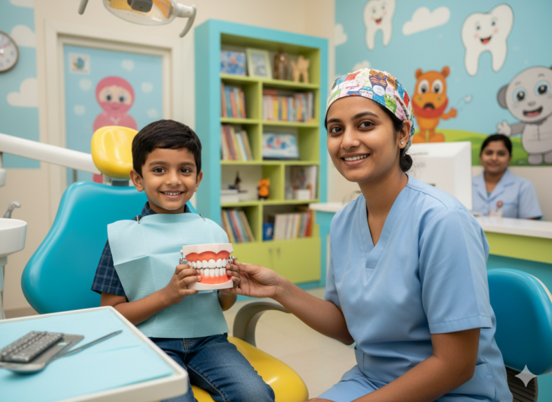 Best Dentist in Hadapsar providing gentle pediatric dental treatment