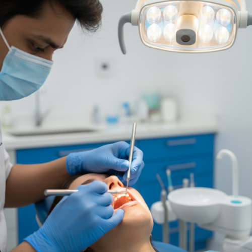 BEST DENTAL CLINIC IN HADAPSAR performing professional gum disease treatment
